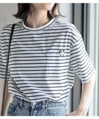 【アールピーエス/rps】のポケットキャット刺繍T ボーダー|ID: prp329100004636313 ipo3291000000033501115