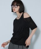 【ページボーイ/PAGEBOY】のDAILYシアードロストテレコトップス 人気、トレンドファッション・服の通販 founy(ファニー) ファッション Fashion レディースファッション Fashion for Women トップス・カットソー Cut & Sew Tops おすすめ Recommended / Our Picks アクセサリー Fashion Accessories カットオフ Cut-Off Design デニム Denim, Jeans Material トレンド Trend, Trending Now フレア Flare, Flared ボトム Bottoms, Lower Wear ワンショル One Shoulder, Asymmetrical thumbnail ブラック09|ID: prp329100004636363 ipo3291000000033402204