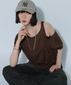 【ページボーイ/PAGEBOY】のDAILYシアードロストテレコトップス 人気、トレンドファッション・服の通販 founy(ファニー) ファッション Fashion レディースファッション Fashion for Women トップス・カットソー Cut & Sew Tops おすすめ Recommended / Our Picks アクセサリー Fashion Accessories カットオフ Cut-Off Design デニム Denim, Jeans Material トレンド Trend, Trending Now フレア Flare, Flared ボトム Bottoms, Lower Wear ワンショル One Shoulder, Asymmetrical thumbnail ブラウン58|ID: prp329100004636363 ipo3291000000033402206