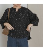 【アーバンリサーチ ドアーズ/URBAN RESEARCH DOORS】の楊柳ドット5分袖ブラウス 人気、トレンドファッション・服の通販 founy(ファニー) ファッション Fashion レディースファッション Fashion for Women トップス・カットソー Cut & Sew Tops シャツ・ブラウス・オフィスカジュアル Elegant Blouses & Button-Ups 2025年 2025 2025春夏・S/S Spring/Summer 2025 SS25 ギャザー Gathered, Ruffled ドット Polka Dot, Dot Pattern プリント Print, Printed Pattern ランダム Random, Irregular リラックス Relax, Relaxed Fit ロング Long, Long-Length エレガント 上品 Elegant 夏 Summer S/S・春夏 SS, Spring/Summer, Warm Season thumbnail BLACK|ID: prp329100004636382 ipo3291000000033402427