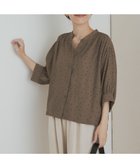 【アーバンリサーチ ドアーズ/URBAN RESEARCH DOORS】の楊柳ドット5分袖ブラウス 人気、トレンドファッション・服の通販 founy(ファニー) ファッション Fashion レディースファッション Fashion for Women トップス・カットソー Cut & Sew Tops シャツ・ブラウス・オフィスカジュアル Elegant Blouses & Button-Ups 2025年 2025 2025春夏・S/S Spring/Summer 2025 SS25 ギャザー Gathered, Ruffled ドット Polka Dot, Dot Pattern プリント Print, Printed Pattern ランダム Random, Irregular リラックス Relax, Relaxed Fit ロング Long, Long-Length エレガント 上品 Elegant 夏 Summer S/S・春夏 SS, Spring/Summer, Warm Season thumbnail KHAKI|ID: prp329100004636382 ipo3291000000033402429