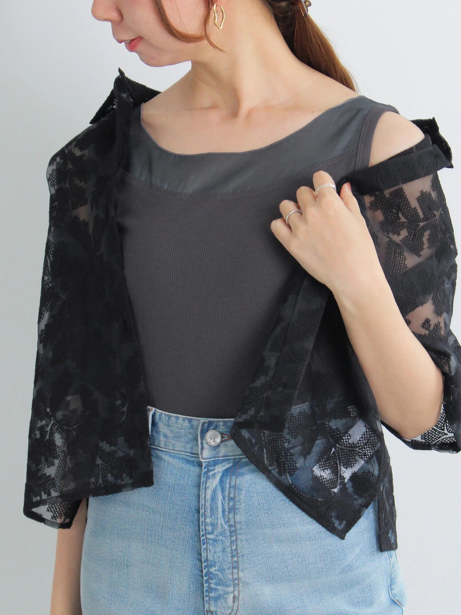 【テチチ/Te chichi】のシアー切替スクエアネックタンクトップ 人気、トレンドファッション・服の通販 founy(ファニー) 　ファッション　Fashion　レディースファッション　Fashion for Women　インナー　Innerwear　シアー　Sheer, See-Through　シンプル　Simple, Minimal　スクエア　Square, Square Shape　タンク　Tank Top, Sleeveless Top　トレンド　Trend, Trending Now　フィット　Fit, Slim Fit　切替　Switching, Contrast Panel　 other-1|ID: prp329100004636396 ipo3291000000033402571