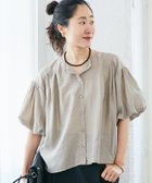 【ルクールブラン/le.coeur blanc】の《手洗い可能》サテンノーカラーバルーンブラウス 人気、トレンドファッション・服の通販 founy(ファニー) ファッション Fashion レディースファッション Fashion for Women トップス・カットソー Cut & Sew Tops シャツ・ブラウス・オフィスカジュアル Elegant Blouses & Button-Ups おすすめ Recommended / Our Picks インナー Innerwear オレンジ Orange サテン Satin, Glossy Fabric スリーブ Sleeve, Long Sleeve / Short Sleeve タンク Tank Top, Sleeveless Top チュール Tulip, Tulip Motif バルーン Balloon, Balloon Silhouette ボトム Bottoms, Lower Wear エレガント 上品 Elegant 秋 Autumn 羽織 Haori, Light Jacket thumbnail ベージュ|ID: prp329100004636487 ipo3291000000033548397