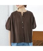 【ルクールブラン/le.coeur blanc】の《手洗い可能》サテンノーカラーバルーンブラウス 人気、トレンドファッション・服の通販 founy(ファニー) ファッション Fashion レディースファッション Fashion for Women トップス・カットソー Cut & Sew Tops シャツ・ブラウス・オフィスカジュアル Elegant Blouses & Button-Ups おすすめ Recommended / Our Picks インナー Innerwear オレンジ Orange サテン Satin, Glossy Fabric スリーブ Sleeve, Long Sleeve / Short Sleeve タンク Tank Top, Sleeveless Top チュール Tulip, Tulip Motif バルーン Balloon, Balloon Silhouette ボトム Bottoms, Lower Wear エレガント 上品 Elegant 秋 Autumn 羽織 Haori, Light Jacket thumbnail ブラウン|ID: prp329100004636487 ipo3291000000033548400