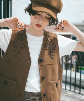 【ニコアンド/niko and】のフリンジ刺繍ベスト 人気、トレンドファッション・服の通販 founy(ファニー) ファッション Fashion レディースファッション Fashion for Women アウター Coat / Outerwear Collection トップス・カットソー Cut & Sew Tops ベスト&ジレ / 重ね着スタイル Vests & Gilets おすすめ Recommended / Our Picks ウエスタン Western Style シンプル Simple, Minimal デニム Denim, Jeans Material フリンジ Fringe, Tassel ベスト Vest, Waistcoat |ID:prp329100004636506