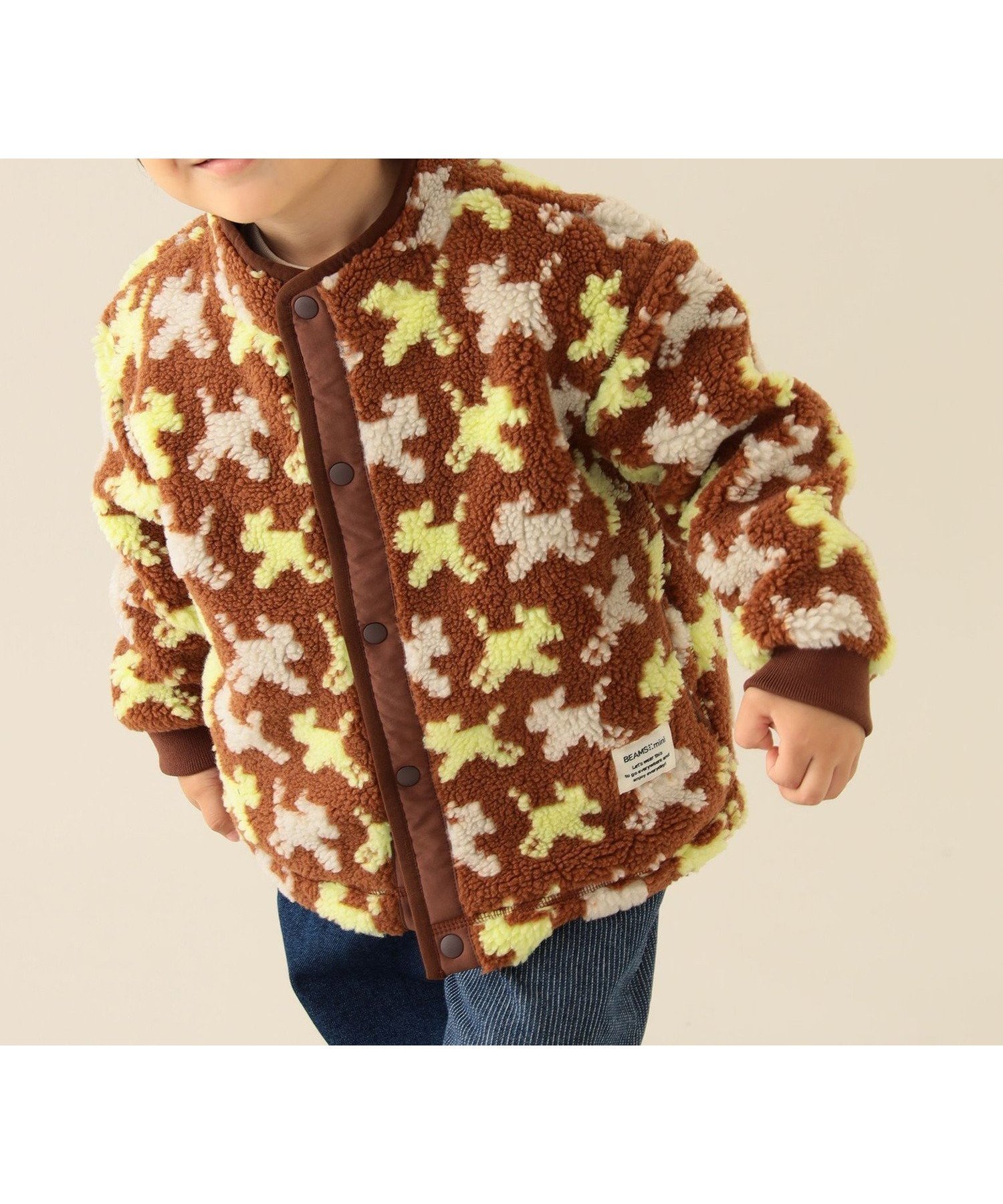 【ビームス ミニ/BEAMS mini / KIDS】の【Xで話題!】ジャカード ボア ブルゾン 2025FW(90~140cm) 人気 定番 お出かけ アウター 暖かい 25AW インテリア・キッズ・メンズ・レディースファッション・服の通販 founy(ファニー) 　ファッション　Fashion　キッズファッション　Fashion for Kids　アウター　Coat Outerwear /Kids　ジャカード／ジャガード　Jacquard, Woven Pattern　定番　Standard, Basic Item　人気　Popular, Best Seller　ブルゾン　Blouson, Bomber Jacket　ベーシック　Basic, Essential　冬　Winter / This Winter　A/W・秋冬　Autumn/Winter　2025年　2025　2025-2026秋冬・A/W　Autumn/Winter 2025–26 AW25–26　BROWN|ID: prp329100004636510 ipo3291000000034119247