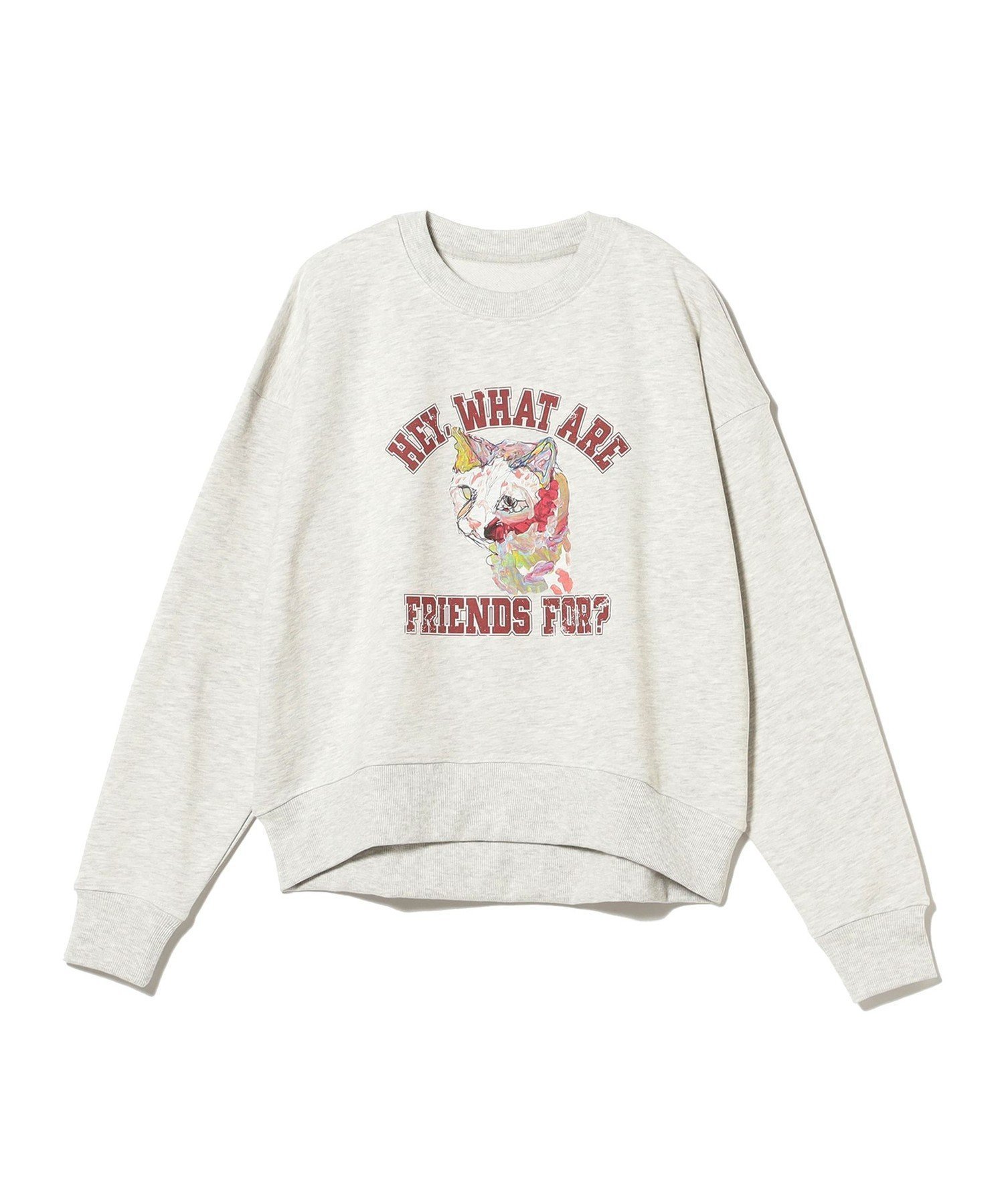 【ビーミングライフストアバイビームス/B:MING LIFE STORE by BEAMS】の北村直登 プリント スウェット インテリア・キッズ・メンズ・レディースファッション・服の通販 founy(ファニー) 　ファッション　Fashion　レディースファッション　Fashion for Women　トップス・カットソー　Cut & Sew Tops　レディースパーカー・カジュアルフーディー　Casual Hoodies & Sweatshirts　スウェット・クルーネックトップス　Sweatshirts & Crewnecks / Relaxed Fit Sweat Tops　スウェット / スエット　Sweatshirt, Sweatwear　ネコ　Cat, Feline Motif　プリント　Print, Printed Pattern　OATMEAL|ID: prp329100004636513 ipo3291000000033405025