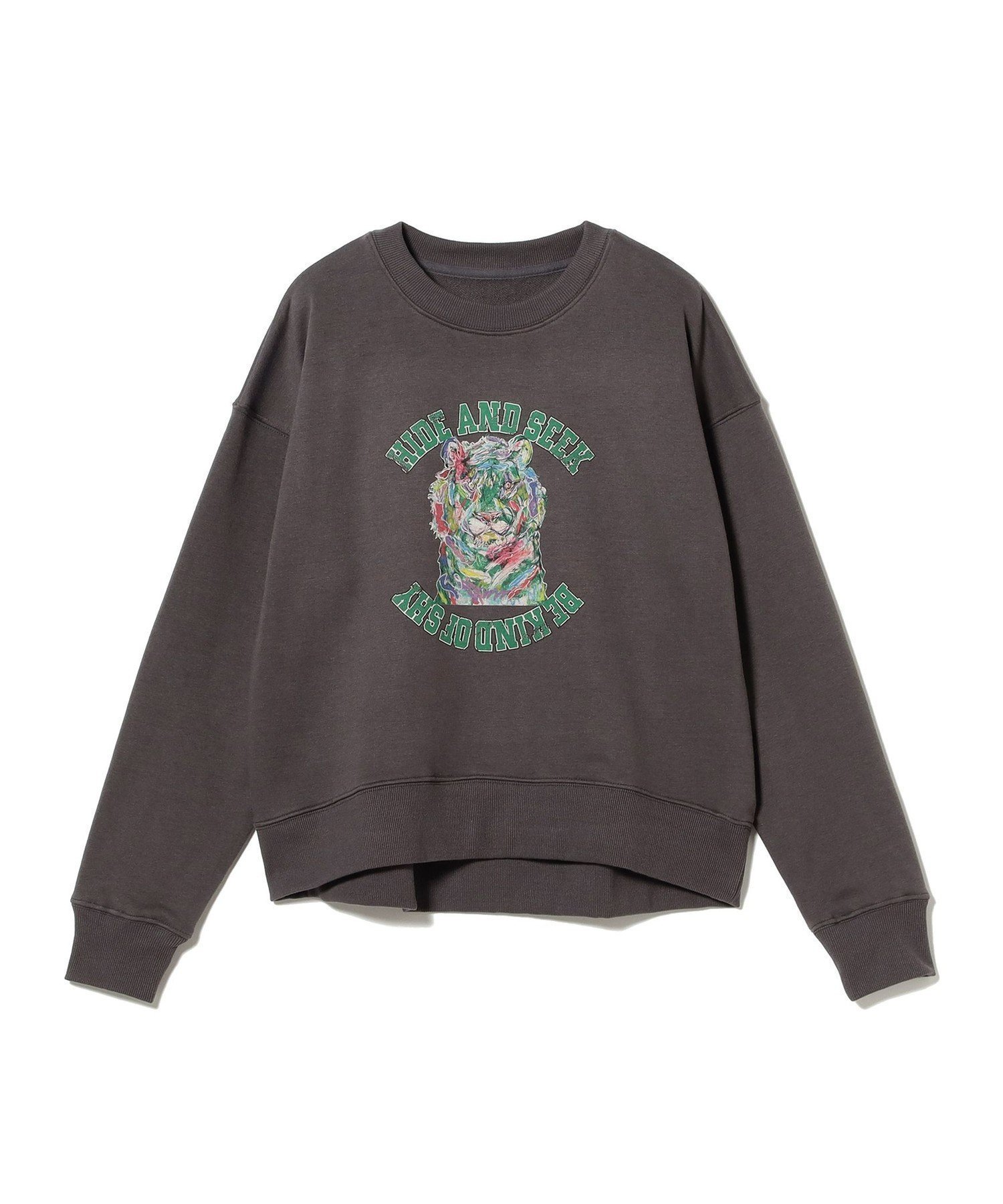 【ビーミングライフストアバイビームス/B:MING LIFE STORE by BEAMS】の北村直登 プリント スウェット インテリア・キッズ・メンズ・レディースファッション・服の通販 founy(ファニー) 　ファッション　Fashion　レディースファッション　Fashion for Women　トップス・カットソー　Cut & Sew Tops　レディースパーカー・カジュアルフーディー　Casual Hoodies & Sweatshirts　スウェット・クルーネックトップス　Sweatshirts & Crewnecks / Relaxed Fit Sweat Tops　スウェット / スエット　Sweatshirt, Sweatwear　ネコ　Cat, Feline Motif　プリント　Print, Printed Pattern　CHARCOAL.GREY|ID: prp329100004636513 ipo3291000000033405027