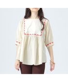 【ビームス ハート/BEAMS HEART】のギザ刺繍 異素材 Tシャツ IVORY|ID: prp329100004636893 ipo3291000000033605242