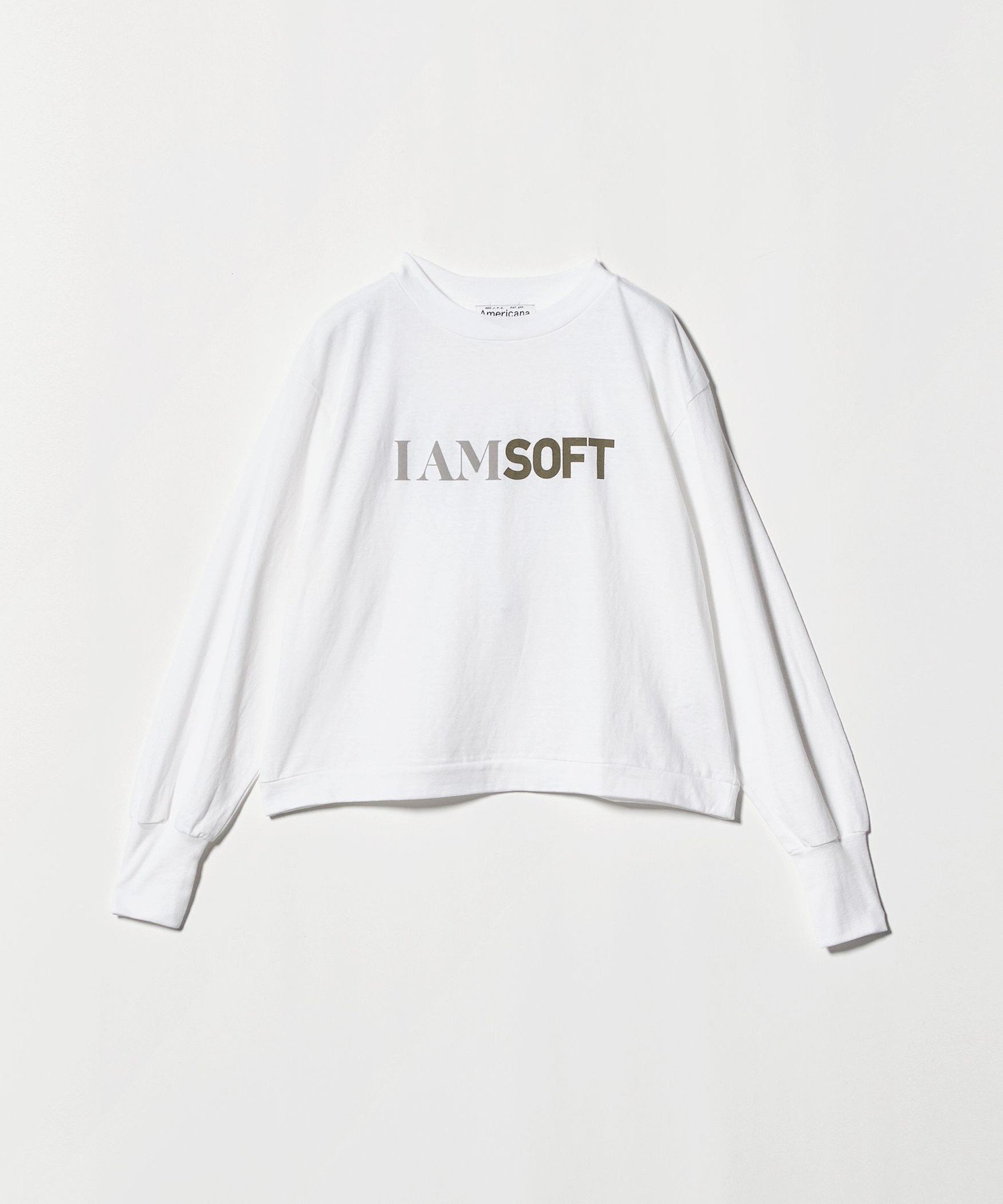 【ビューティ&ユース ユナイテッドアローズ/BEAUTY&YOUTH / UNITED ARROWS】の【別注】 Americana ロゴロングスリーブTシャツ インテリア・キッズ・メンズ・レディースファッション・服の通販 founy(ファニー) 　ファッション　Fashion　レディースファッション　Fashion for Women　トップス・カットソー　Cut & Sew Tops　シャツ・ブラウス・オフィスカジュアル　Elegant Blouses & Button-Ups　ロングTシャツ・Tシャツ　Longline T-Shirts & Tees　おすすめ　Recommended / Our Picks　とろみ　Fluid, Flowy Fabric　グラフィック　Graphic, Graphic Design　スタンダード　Standard, Basic　スポーツ　Sports, Activewear　スラックス　Slacks, Dress Pants　スリーブ　Sleeve, Long Sleeve / Short Sleeve　トレンド　Trend, Trending Now　バランス　Balance, Style Balance　ボトム　Bottoms, Lower Wear　ミリタリー　Military, Army Style　メンズ　Men's, Menswear　ワイド　Wide, Wide Fit　ワーク　Workwear, Utility Style　別注　Limited Edition, Custom Order　夏　Summer　定番　Standard, Basic Item　春　Spring　S/S・春夏　SS, Spring/Summer, Warm Season　WHITE|ID: prp329100004636918 ipo3291000000033410932