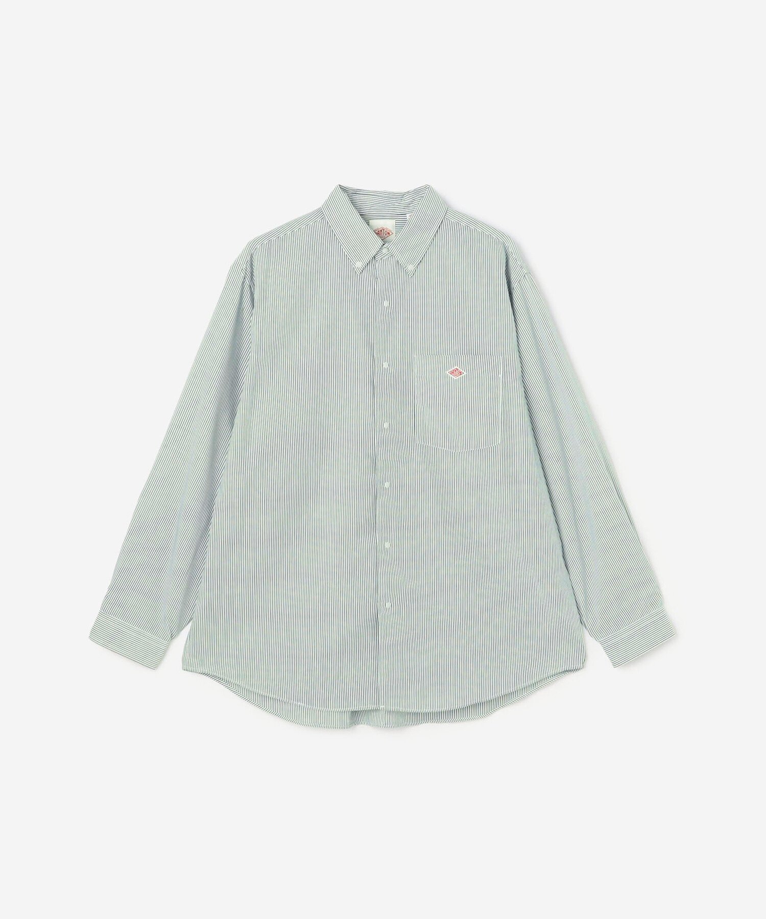 【ビショップ/Bshop / MEN】のプランサー ボタンダウンシャツ STRIPE MEN インテリア・キッズ・メンズ・レディースファッション・服の通販 founy(ファニー) 　ファッション　Fashion　メンズファッション　Fashion for Men　パッチ　Patch, Appliqué　ポケット　Pocket, Pocket Detail　長袖　Long Sleeve, Full Sleeve　GREEN系1|ID: prp329100004636925 ipo3291000000033543562