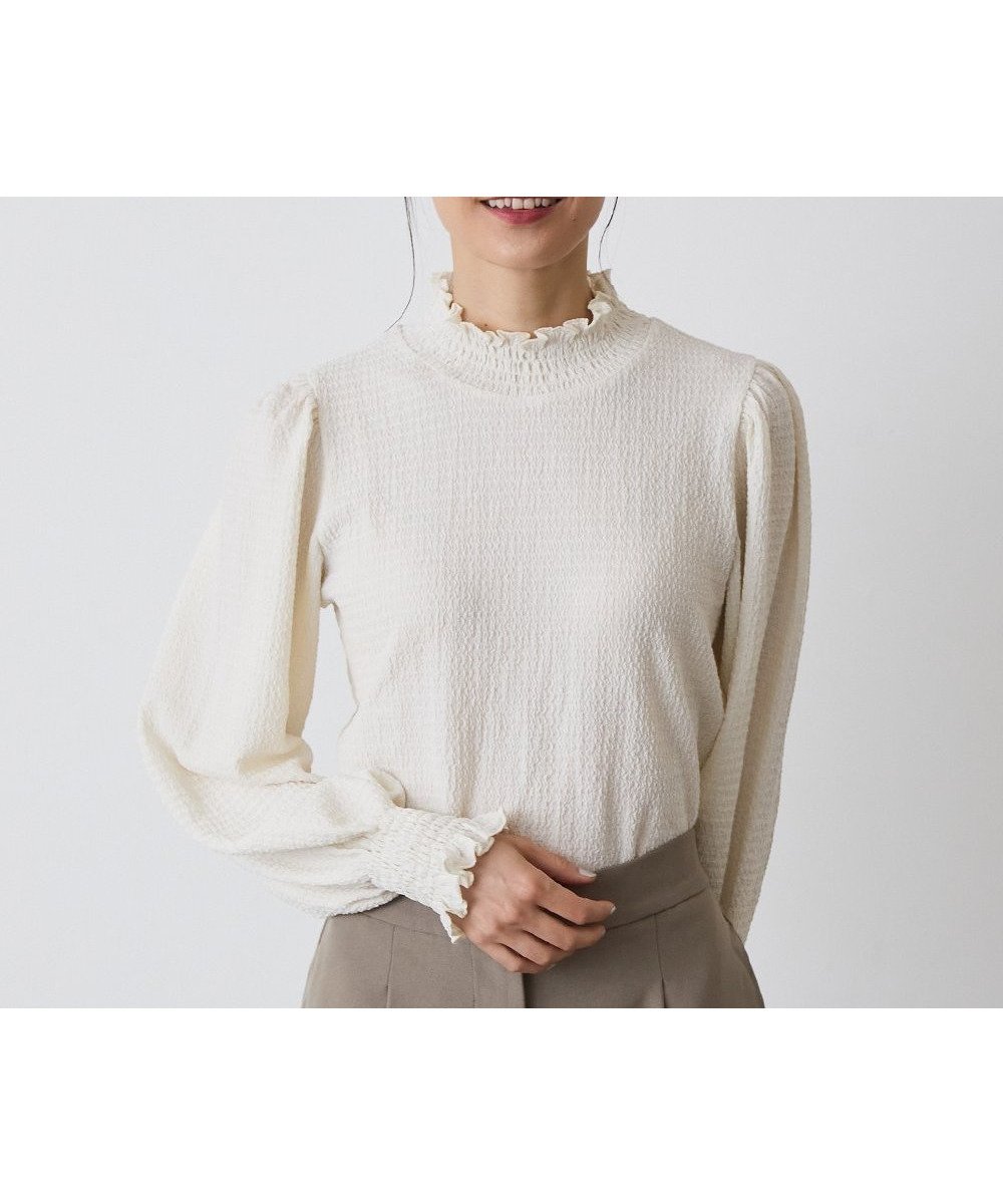 【リジェール/riziere】のMOM シャーリングカラープルオーバー(KIDSとお揃い) インテリア・キッズ・メンズ・レディースファッション・服の通販 founy(ファニー) ファッション Fashion レディースファッション Fashion for Women トップス・カットソー Cut & Sew Tops カジュアルプルオーバー・ニットトップス Pullovers & Knit Tops / Casual Pullovers おすすめ Recommended / Our Picks インナー Innerwear シャーリング Shirring, Ruched IVORY|ID: prp329100004636941 ipo3291000000034770685