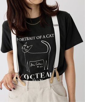 【イエナ/IENA】のTHE CULTURE CODE * Jean Cocteau 別注 CAT Tシャツ 人気、トレンドファッション・服の通販 founy(ファニー) ファッション Fashion レディースファッション Fashion for Women トップス・カットソー Cut & Sew Tops シャツ・ブラウス・オフィスカジュアル Elegant Blouses & Button-Ups ロングTシャツ・Tシャツ Longline T-Shirts & Tees イラスト Illustration インナー Innerwear クラシック Classic, Timeless Style シンプル Simple, Minimal ジャケット Jacket, Outerwear デニム Denim, Jeans Material 猫 Cat, Kitty フレンチ French, French Style フロント Front, Front Design 別注 Limited Edition, Custom Order モノトーン Monotone, Black and White |ID:prp329100004636993