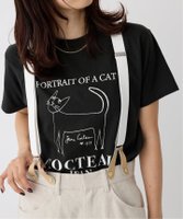 【イエナ/IENA】のTHE CULTURE CODE * Jean Cocteau 別注 CAT Tシャツ 人気、トレンドファッション・服の通販 founy(ファニー) ファッション Fashion レディースファッション Fashion for Women トップス・カットソー Cut & Sew Tops シャツ・ブラウス・オフィスカジュアル Elegant Blouses & Button-Ups ロングTシャツ・Tシャツ Longline T-Shirts & Tees イラスト Illustration インナー Innerwear クラシック Classic, Timeless Style シンプル Simple, Minimal ジャケット Jacket, Outerwear デニム Denim, Jeans Material 猫 Cat, Kitty フレンチ French, French Style フロント Front, Front Design 別注 Limited Edition, Custom Order モノトーン Monotone, Black and White |ID:prp329100004636993