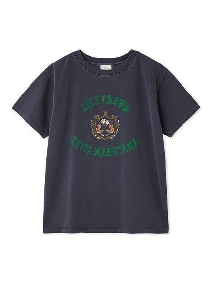【リリーブラウン/Lily Brown】の【LILY BROWN×KEITA MARUYAMA】バリエーショングラフィックTシャツ インテリア・キッズ・メンズ・レディースファッション・服の通販 founy(ファニー) 　ファッション　Fashion　レディースファッション　Fashion for Women　トップス・カットソー　Cut & Sew Tops　シャツ・ブラウス・オフィスカジュアル　Elegant Blouses & Button-Ups　ロングTシャツ・Tシャツ　Longline T-Shirts & Tees　アンティーク　Antique-Inspired　グラフィック　Graphic, Graphic Design　コラボ　Collaboration, Collab　コレクション　Collection, Seasonal Line　スペシャル　Special, Limited Edition　モチーフ　Motif, Design Theme　今季　This Season, Current Season　秋　Autumn　NVY[089]|ID: prp329100004637092 ipo3291000000033413046