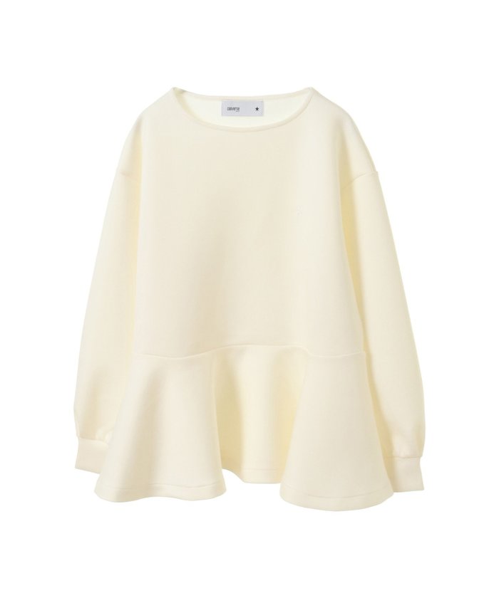 【コンバーストウキョウ/CONVERSE TOKYO】のPEPLUM PULLOVER SWEAT インテリア・キッズ・メンズ・レディースファッション・服の通販 founy(ファニー) https://founy.com/ ファッション Fashion レディースファッション Fashion for Women トップス・カットソー Cut & Sew Tops レディースパーカー・カジュアルフーディー Casual Hoodies & Sweatshirts カジュアルプルオーバー・ニットトップス Pullovers & Knit Tops / Casual Pullovers スウェット・クルーネックトップス Sweatshirts & Crewnecks / Relaxed Fit Sweat Tops おすすめ Recommended / Our Picks スラックス Slacks, Dress Pants タイトスカート Pencil Skirt, Tight Skirt ワンポイント One Point, Statement Accent |ID: prp329100004637128 ipo3291000000033548354