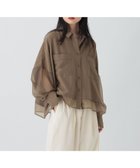 【レプシィム ローリーズファーム/LEPSIM LOWRYS FARM】の切り替えポンチョショートシャツ モカ54|ID: prp329100004637183 ipo3291000000033627954
