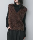 【センスオブプレイス/SENSE OF PLACE by URBAN RESEARCH】のモールフェザーニットベスト ブラウン|ID: prp329100004637276 ipo3291000000035022068