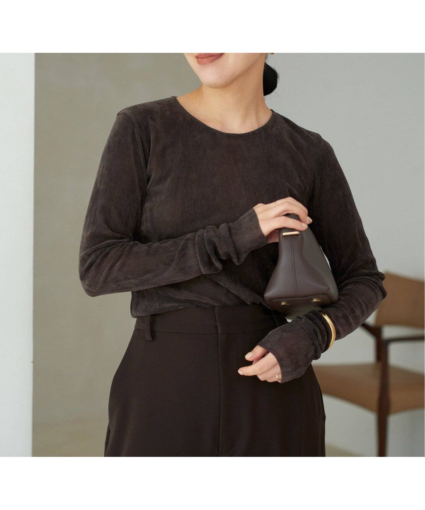 【プラージュ/Plage】の《追加》Flocky Mesh ロンT インテリア・キッズ・メンズ・レディースファッション・服の通販 founy(ファニー) 　ファッション　Fashion　レディースファッション　Fashion for Women　トップス・カットソー　Cut & Sew Tops　ロングTシャツ・Tシャツ　Longline T-Shirts & Tees　コンパクト　Compact, Small Size　シアー　Sheer, See-Through　ジャケット　Jacket, Outerwear　トレンド　Trend, Trending Now　メッシュ　Mesh, Net Fabric　ロング　Long, Long-Length　エレガント 上品　Elegant　A/W・秋冬　Autumn/Winter　ブラウン|ID: prp329100004637296 ipo3291000000033416451