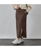 【アバハウスマヴィ/abahouse mavie】のフェイクスウェード/レザースリットタイトスカート 人気、トレンドファッション・服の通販 founy(ファニー) ファッション Fashion レディースファッション Fashion for Women スカート Skirts ストレッチ Stretch, Stretchy Fabric フェイクレザー Faux Leather, PU Leather ロング Long, Long-Length 秋 Autumn thumbnail ブラウン|ID: prp329100004637411 ipo3291000000033707400