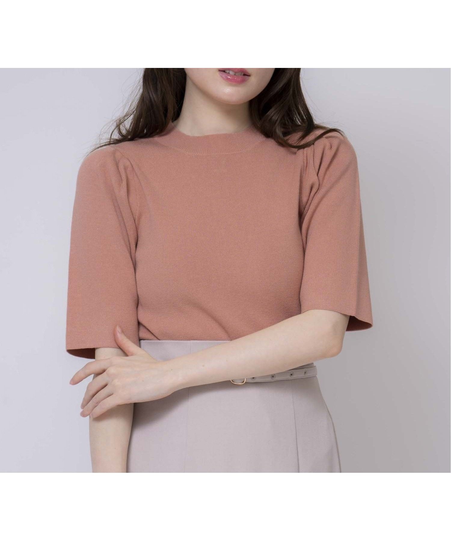 【ノエラ/Noela】のチビハイネックニット インテリア・キッズ・メンズ・レディースファッション・服の通販 founy(ファニー) 　ファッション　Fashion　レディースファッション　Fashion for Women　トップス・カットソー　Cut & Sew Tops　ニット　Knit Tops & Sweaters　オレンジ　Orange　シンプル　Simple, Minimal　ハイネック　High Neck, Mock Neck　ポケット　Pocket, Pocket Detail　オレンジ|ID: prp329100004637466 ipo3291000000033555500