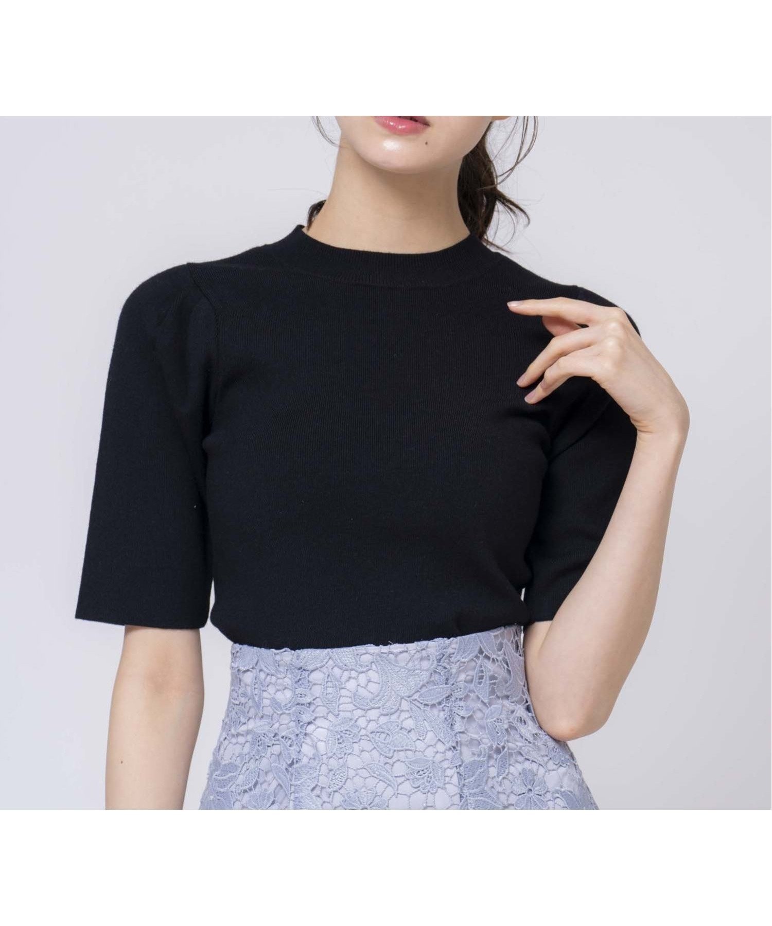 【ノエラ/Noela】のチビハイネックニット インテリア・キッズ・メンズ・レディースファッション・服の通販 founy(ファニー) 　ファッション　Fashion　レディースファッション　Fashion for Women　トップス・カットソー　Cut & Sew Tops　ニット　Knit Tops & Sweaters　オレンジ　Orange　シンプル　Simple, Minimal　ハイネック　High Neck, Mock Neck　ポケット　Pocket, Pocket Detail　ブラック|ID: prp329100004637466 ipo3291000000033555504