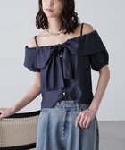 【フリーズマート/FREE'S MART】のリボンストラップオフショルブラウス 人気、トレンドファッション・服の通販 founy(ファニー) ファッション Fashion レディースファッション Fashion for Women トップス・カットソー Cut & Sew Tops シャツ・ブラウス・オフィスカジュアル Elegant Blouses & Button-Ups ショート Short, Short Length スリーブ Sleeve, Long Sleeve / Short Sleeve デニム Denim, Jeans Material マーメイド Mermaid, Fishtail Silhouette ラップ Wrap, Wrap Design 夏 Summer thumbnail ネイビー|ID: prp329100004637493 ipo3291000000033419493