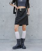 【ページボーイ/PAGEBOY】の【セットアップ対応】ライントラックミニスカート ブラック09|ID: prp329100004637580 ipo3291000000033420193