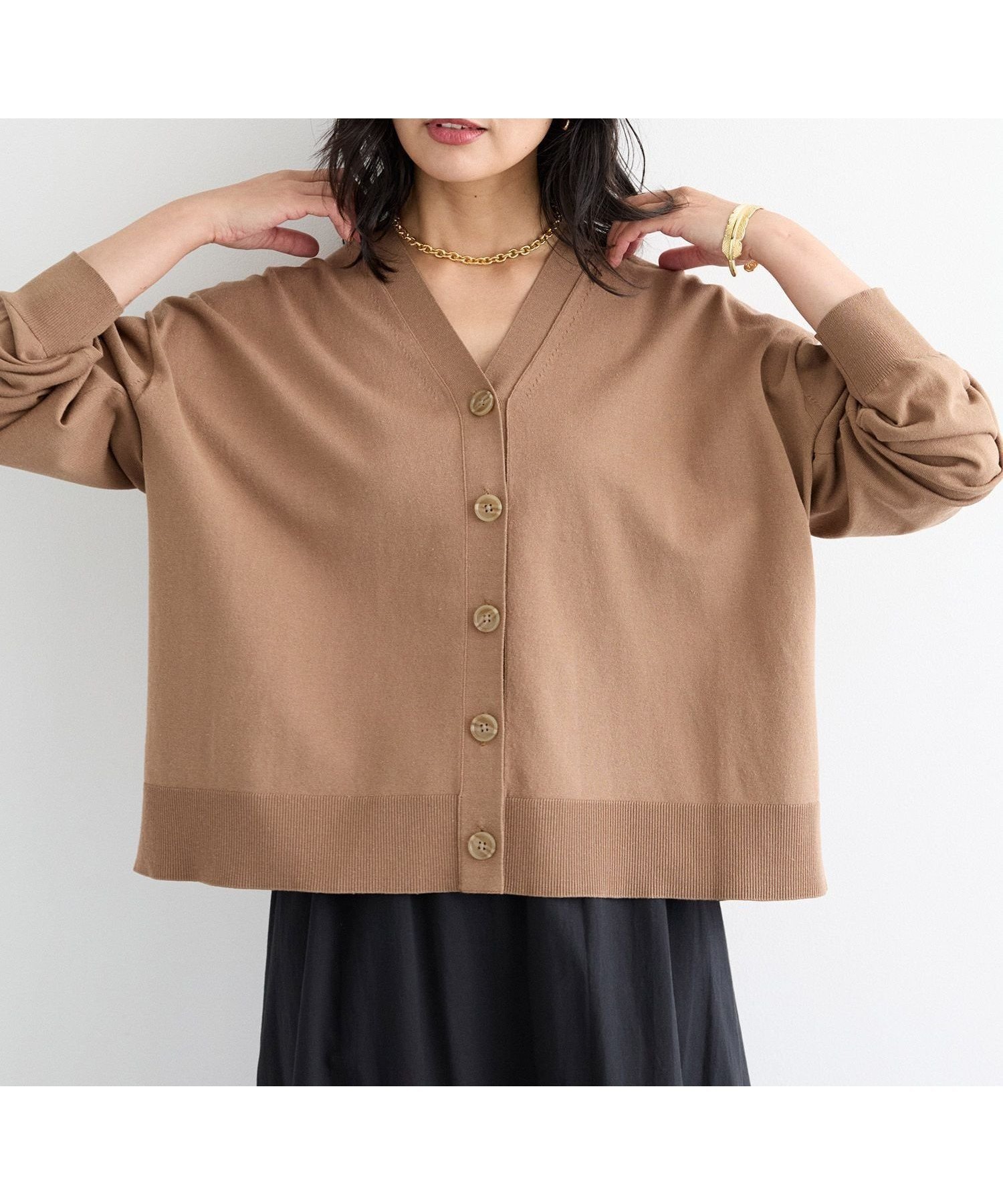 【バンヤードストーム/BARNYARDSTORM】のコットンリネンカーデ 人気、トレンドファッション・服の通販 founy(ファニー) 　ファッション　Fashion　レディースファッション　Fashion for Women　おすすめ　Recommended / Our Picks　カーディガン　Cardigan, Knitwear　デニム　Denim, Jeans Material　バランス　Balance, Style Balance　フリル　Frill, Ruffle　ベーシック　Basic, Essential　ボトム　Bottoms, Lower Wear　ミックス　Mix, Mixed Style　 other-1|ID: prp329100004637618 ipo3291000000033420638