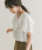 【アイテムズアーバンリサーチ/ITEMS URBAN RESEARCH】のフリルTシャツ WHT|ID: prp329100004637653 ipo3291000000033833596