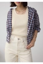 【アズール バイ マウジー/AZUL by moussy】のシアーチェックフードシャツ 人気、トレンドファッション・服の通販 founy(ファニー) ファッション Fashion レディースファッション Fashion for Women トップス・カットソー Cut & Sew Tops シャツ・ブラウス・オフィスカジュアル Elegant Blouses & Button-Ups おすすめ Recommended / Our Picks シアー Sheer, See-Through ショート Short, Short Length チェック Check, Plaid, Tartan デニム Denim, Jeans Material トレンド Trend, Trending Now 夏 Summer 羽織 Haori, Light Jacket thumbnail 柄BRN5|ID: prp329100004637678 ipo3291000000033605452