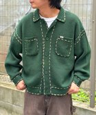 【シーピーシーエム/CPCM】のハンドステッチニットシャツ 人気、トレンドファッション・服の通販 founy(ファニー) ファッション Fashion レディースファッション Fashion for Women トップス・カットソー Cut & Sew Tops ニット Knit Tops & Sweaters シャツ・ブラウス・オフィスカジュアル Elegant Blouses & Button-Ups おすすめ Recommended / Our Picks インナー Innerwear スラックス Slacks, Dress Pants ダウン Down, Puffer ポケット Pocket, Pocket Detail 秋 Autumn thumbnail グリーン|ID: prp329100004637791 ipo3291000000033422382