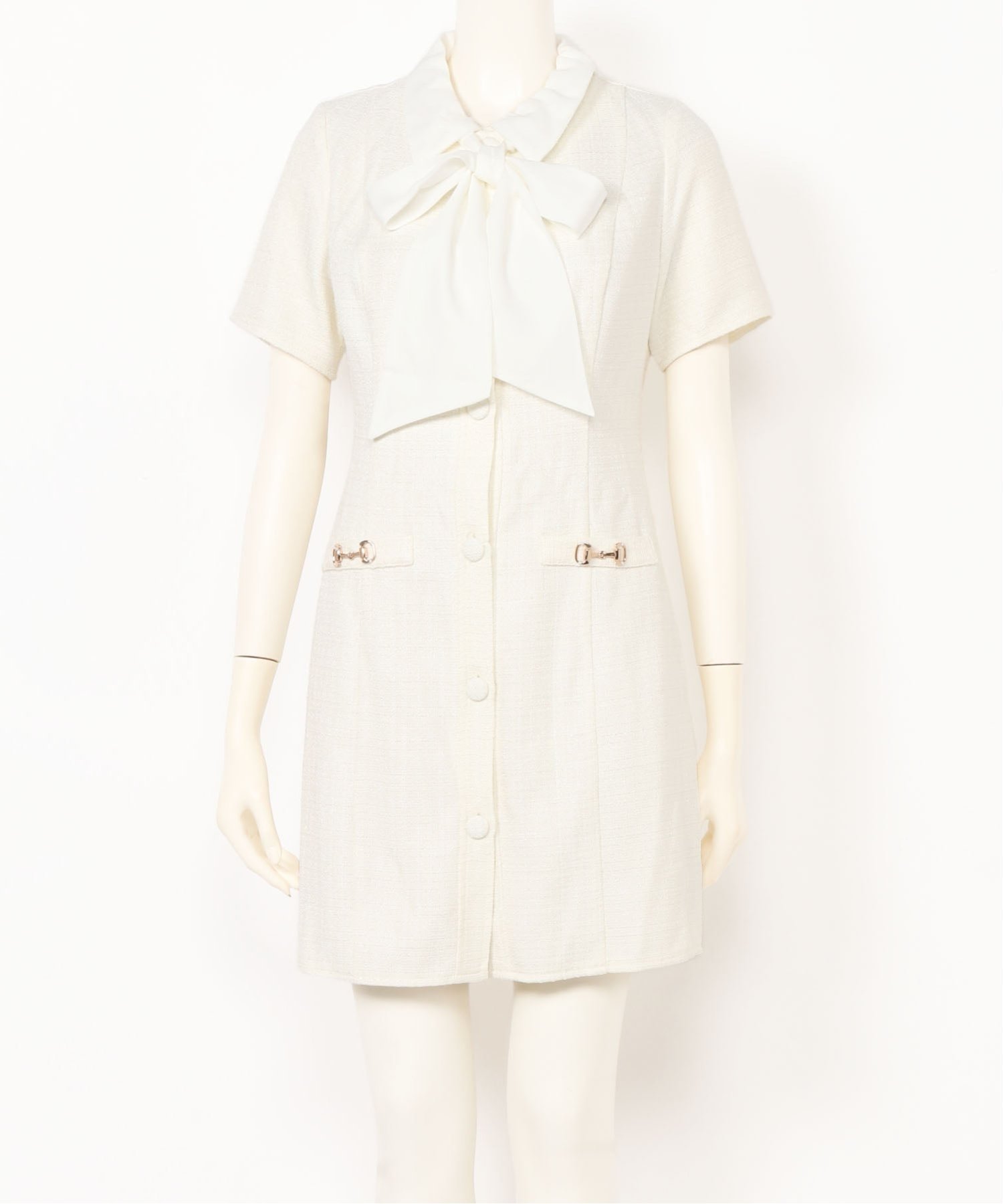 【リップサービス/LIP SERVICE】のLIP SERVICE/3wayクラシカルツイードリボンワンピース 人気、トレンドファッション・服の通販 founy(ファニー) 　ファッション　Fashion　レディースファッション　Fashion for Women　ワンピース　Dresses　 other-1|ID: prp329100004637950 ipo3291000000033424368