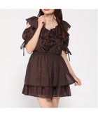 【イング/INGNI】のINGNI/肩開きフリルミニOP 人気、トレンドファッション・服の通販 founy(ファニー) ファッション Fashion レディースファッション Fashion for Women ワンピース Dresses フリル Frill, Ruffle thumbnail ブラウン|ID: prp329100004637954 ipo3291000000033424405