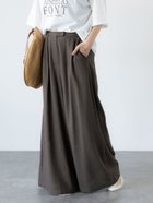 【テチチ/Te chichi】の【セットアップ可】レーヨン麻ワイドパンツ カーキ|ID: prp329100004638070 ipo3291000000033425617