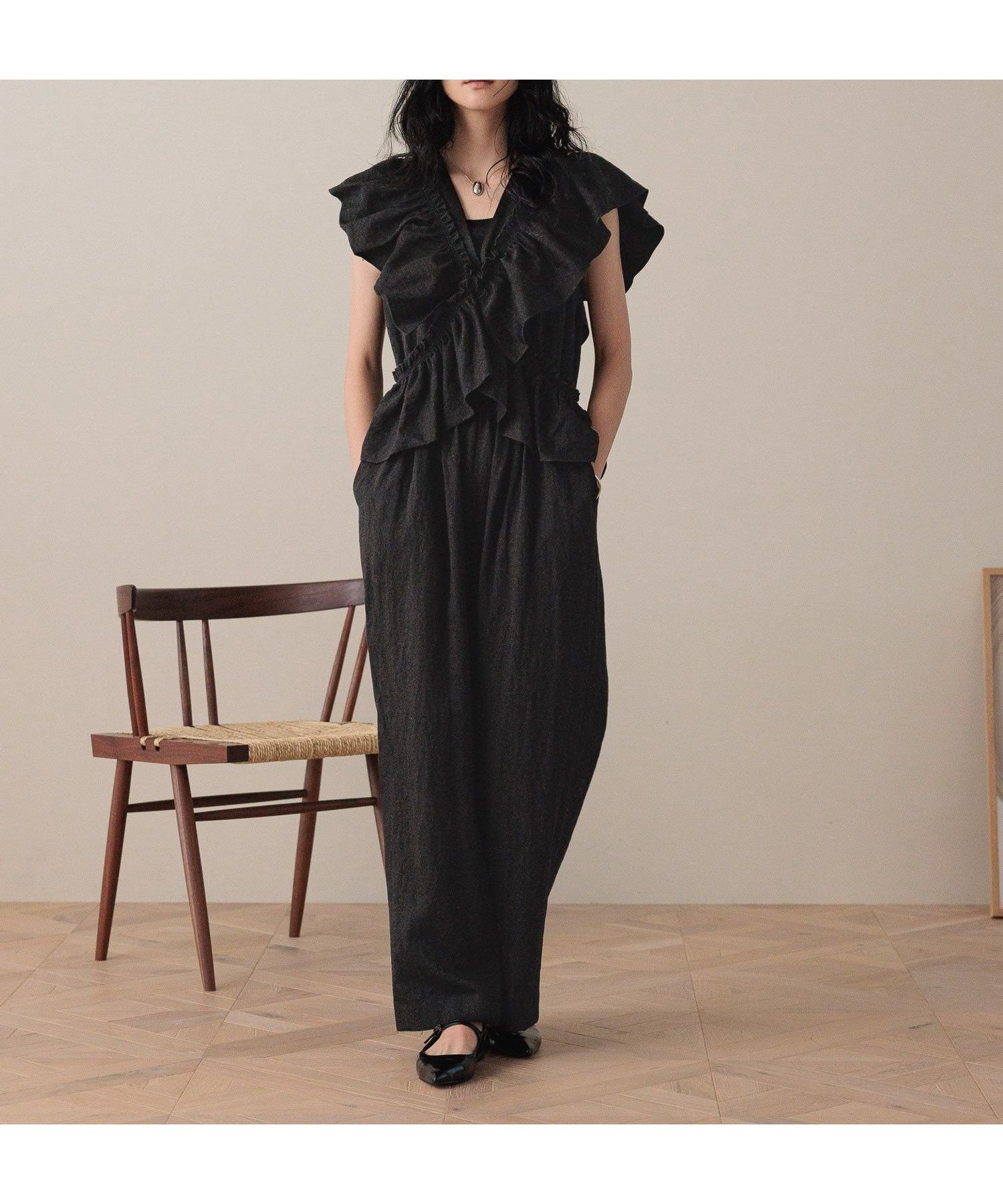 【ローリーズファーム/LOWRYS FARM】のマルチWAYオールインワン インテリア・キッズ・メンズ・レディースファッション・服の通販 founy(ファニー) 　ファッション　Fashion　レディースファッション　Fashion for Women　ワンピース　Dresses　オールインワン・ワンピース　Dresses and Jumpsuits　おすすめ　Recommended / Our Picks　アクセサリー　Fashion Accessories　インナー　Innerwear　オケージョン　Occasion Wear　キャミ　Camisole, Cami Top　フリル　Frill, Ruffle　ペプラム　Peplum, Flared Hem　ヴィンテージ　Vintage Style　ブラック09|ID: prp329100004638124 ipo3291000000034011035