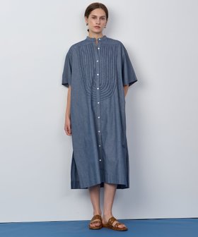 【ハウス オブ ロータス/HOUSE OF LOTUS】 シャンブレーフリルシャツワンピース人気、トレンドファッション・服の通販 founy(ファニー) ファッション Fashion レディースファッション Fashion for Women ワンピース Dresses シャツワンピース / 1枚で着映えコーデ Shirt Dresses おすすめ Recommended / Our Picks シャンブレー Chambray, Denim-Like Fabric スリット Slit, Slit Detail フリンジ Fringe, Tassel フロント Front, Front Design A/W・秋冬 Autumn/Winter 羽織 Haori, Light Jacket |ID:prp329100004638127