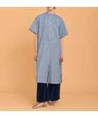 【ハウス オブ ロータス/HOUSE OF LOTUS】のシャンブレーフリルシャツワンピース 人気、トレンドファッション・服の通販 founy(ファニー) ファッション Fashion レディースファッション Fashion for Women ワンピース Dresses シャツワンピース / 1枚で着映えコーデ Shirt Dresses おすすめ Recommended / Our Picks シャンブレー Chambray, Denim-Like Fabric スリット Slit, Slit Detail フリンジ Fringe, Tassel フロント Front, Front Design A/W・秋冬 Autumn/Winter 羽織 Haori, Light Jacket thumbnail ブルー|ID: prp329100004638127 ipo3291000000033426097
