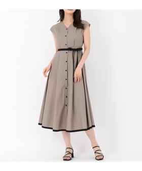 【ミッシュマッシュ/MISCH MASCH】のMM537411 配色フレンチスリーブワンピース 人気、トレンドファッション・服の通販 founy(ファニー) ファッション Fashion レディースファッション Fashion for Women ワンピース Dresses スリーブ Sleeve, Long Sleeve / Short Sleeve デコルテ Décolleté, Neckline フレンチ French, French Style リボン Ribbon, Bow ビジネス 仕事 通勤 Business / Work / Commuting |ID:prp329100004638135