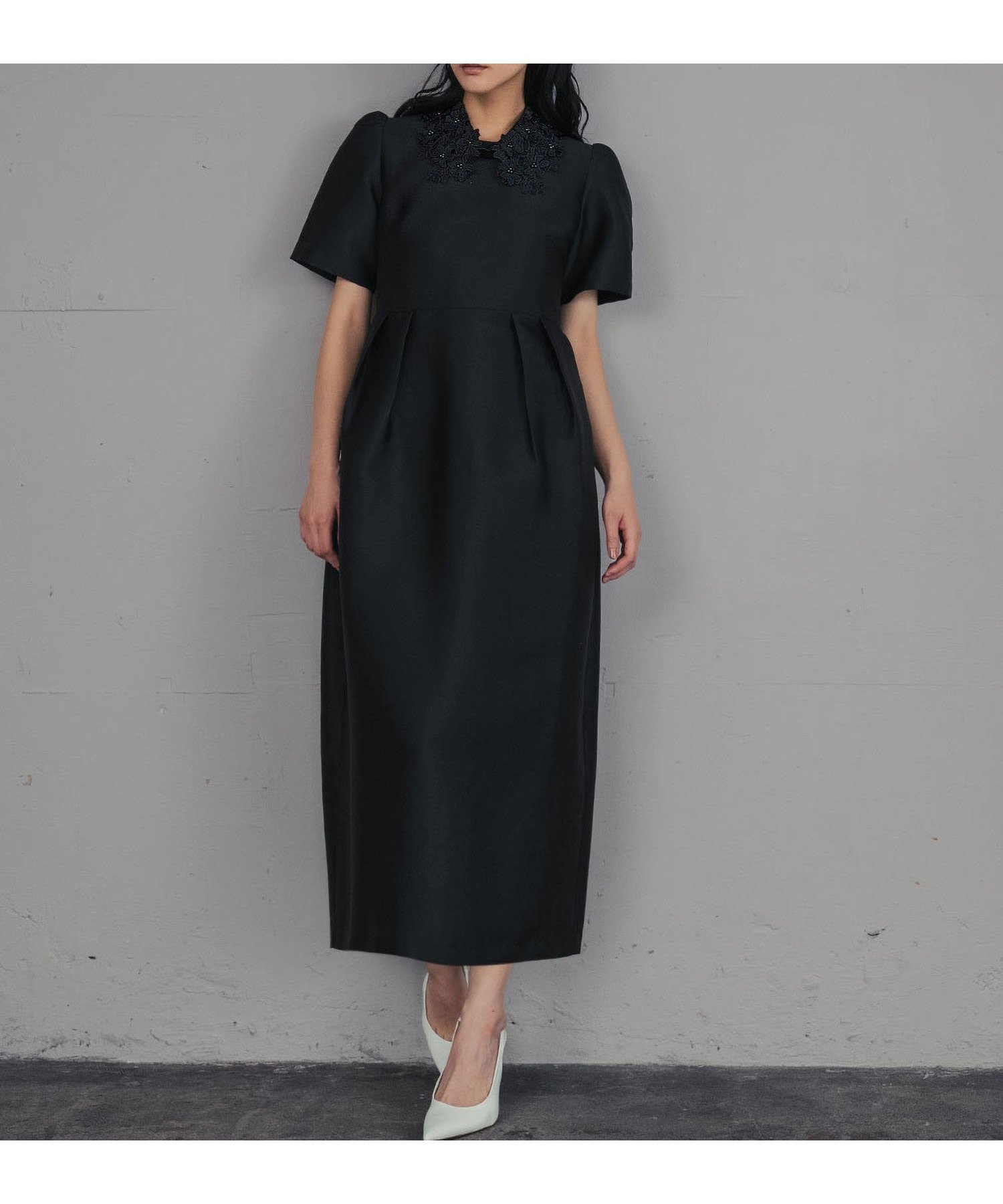 【ガール/GIRL】のレースカラー コクーン ドレス 結婚式 ワンピース パーティードレス 人気、トレンドファッション・服の通販 founy(ファニー) 　ファッション　Fashion　レディースファッション　Fashion for Women　ワンピース　Dresses　フォーマル・パーティードレス・結婚式用ドレス　Elegant & Casual Dresses　エレガント 上品　Elegant　オケージョン　Occasion Wear　コクーン　Cocoon, Cocoon Silhouette　シルク　Silk, 100% Silk　ドレス　Dress, One-Piece　パール　Pearl, Pearl Accent　フレンチ　French, French Style　レース　Lace, Lace Fabric　再入荷　Restock / Back in Stock　おすすめ　Recommended / Our Picks　結婚式　Wedding　披露宴　Wedding Reception　二次会　After Party　 other-1|ID: prp329100004638174 ipo3291000000033426471