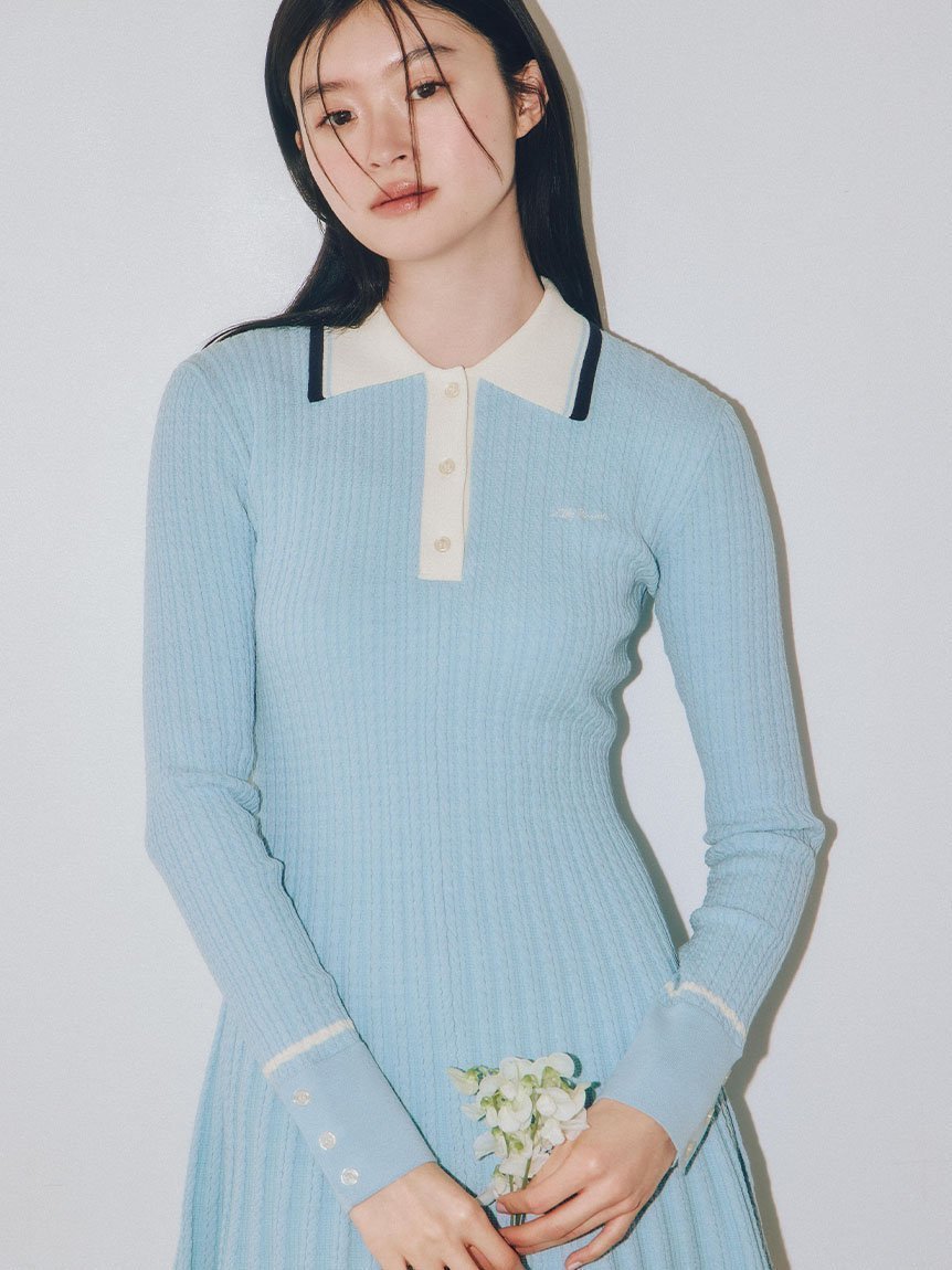 【リリーブラウン/Lily Brown】の【オフィシャル・MASHアプリ限定カラー】ポロニットミニワンピース インテリア・キッズ・メンズ・レディースファッション・服の通販 founy(ファニー) 　雑誌掲載アイテム　Magazine Picks & Fashion Features　ファッション雑誌　Fashion Magazines　ヴィヴィ　ViVi　ファッション　Fashion　レディースファッション　Fashion for Women　ワンピース　Dresses　4月号　April Issue　雑誌　Magazine, Fashion Magazine　【オフィシャル・MASHアプリ限定カラー】LBLU[081]|ID: prp329100004638184 ipo3291000000033426721