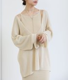 【セレクトモカ/SELECT MOCA】の【サイズ展開あり】ディープVネックルーズニット ライトベージュ-200|ID: prp329100004638209 ipo3291000000033494067