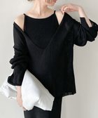 【セレクトモカ/SELECT MOCA】の【サイズ展開あり】ディープVネックルーズニット ブラック-990|ID: prp329100004638209 ipo3291000000033494069