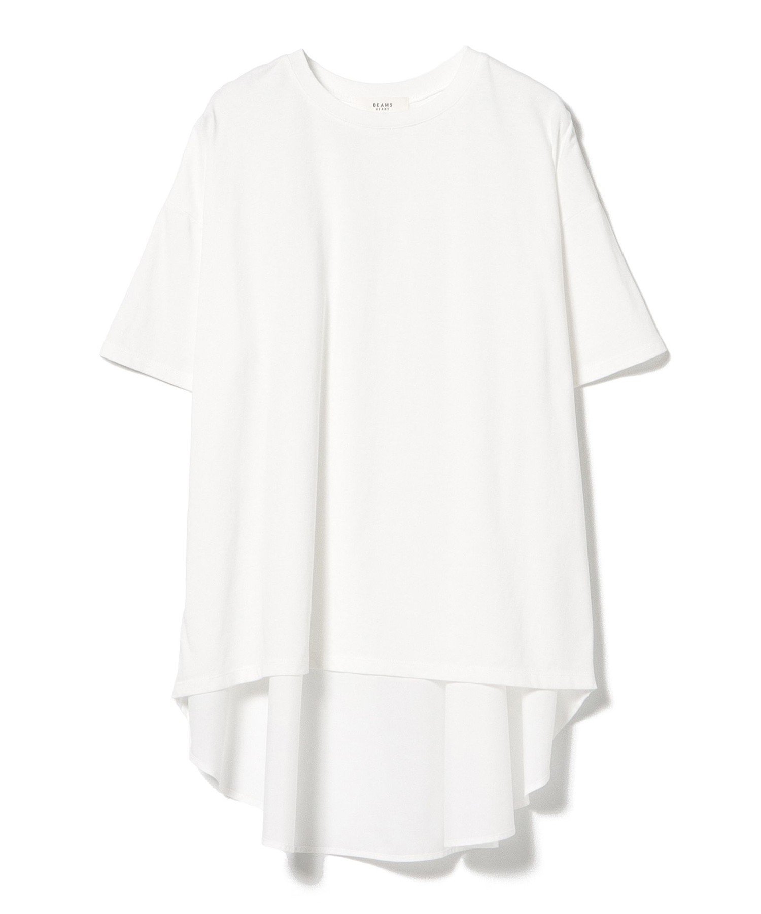 【ビームス ハート/BEAMS HEART】の異素材ギャザー プルオーバー インテリア・キッズ・メンズ・レディースファッション・服の通販 founy(ファニー) 　ファッション　Fashion　レディースファッション　Fashion for Women　トップス・カットソー　Cut & Sew Tops　カジュアルプルオーバー・ニットトップス　Pullovers & Knit Tops / Casual Pullovers　カットソー　Cut and Sewn Top　ギャザー　Gathered, Ruffled　ショルダー　Shoulder, Shoulder Strap　スラックス　Slacks, Dress Pants　デニム　Denim, Jeans Material　ドロップ　Drop Shoulder, Dropped Style　人気　Popular, Best Seller　フェミニン　Feminine, Girly　フロント　Front, Front Design　ヘムライン　Hemline, Bottom Cut　リラックス　Relax, Relaxed Fit　ワイド　Wide, Wide Fit　ビジネス 仕事 通勤　Business / Work / Commuting　OFF WHITE|ID: prp329100004638213 ipo3291000000033592655