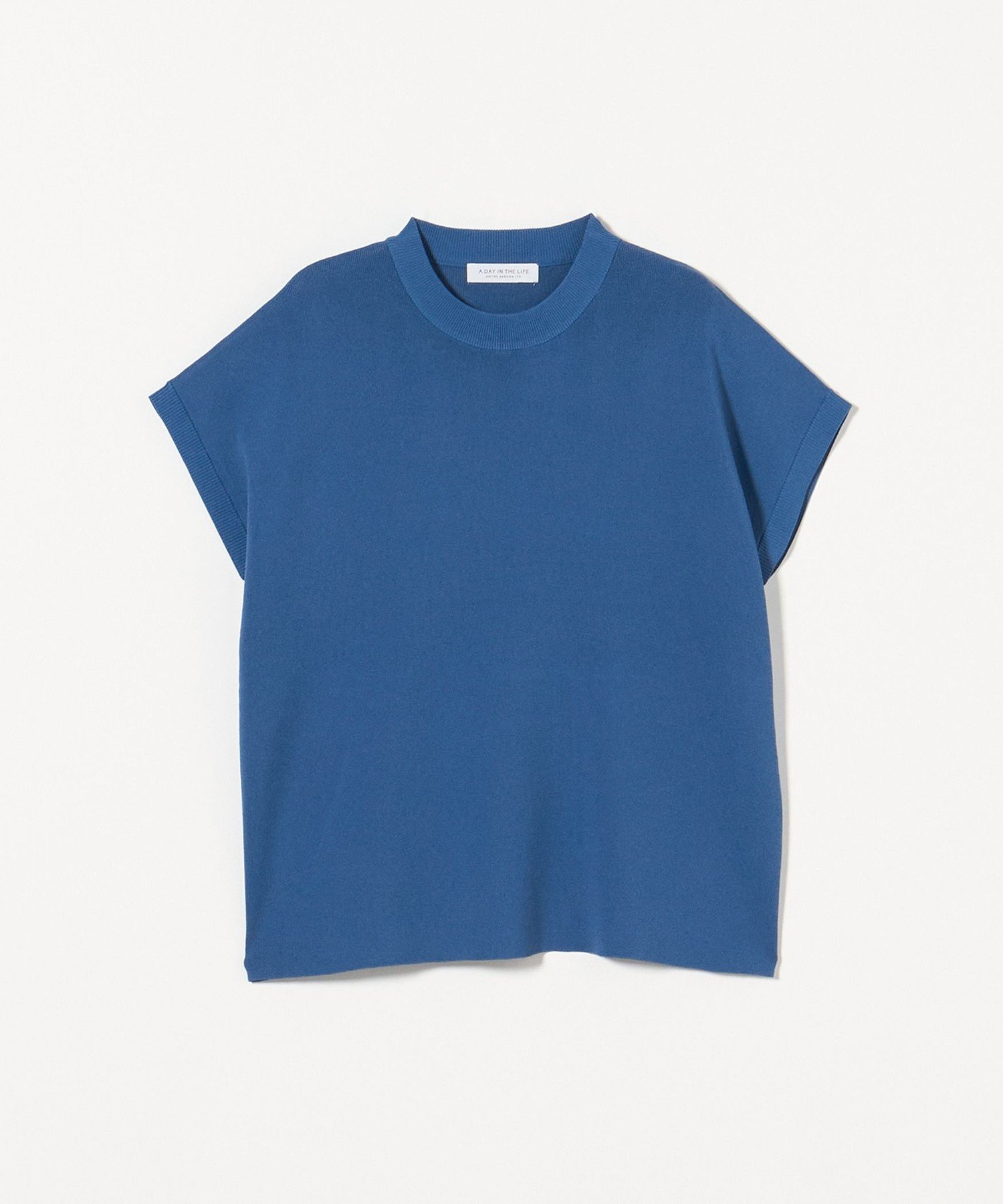 【ユナイテッドアローズ/UNITED ARROWS】のハイネック フレンチスリーブニット -ウォッシャブル- A DAY IN THE LIFE インテリア・キッズ・メンズ・レディースファッション・服の通販 founy(ファニー) 　ファッション　Fashion　レディースファッション　Fashion for Women　トップス・カットソー　Cut & Sew Tops　ニット　Knit Tops & Sweaters　ウォッシャブル　Machine Washable　カットソー　Cut and Sewn Top　サマー　Summer, Summer Style　サンダル　Sandals, Summer Shoes　シンプル　Simple, Minimal　スリーブ　Sleeve, Long Sleeve / Short Sleeve　ハイネック　High Neck, Mock Neck　フレア　Flare, Flared　フレンチ　French, French Style　ベーシック　Basic, Essential　リラックス　Relax, Relaxed Fit　ワイド　Wide, Wide Fit　夏　Summer　COBALT|ID: prp329100004638544 ipo3291000000033432077