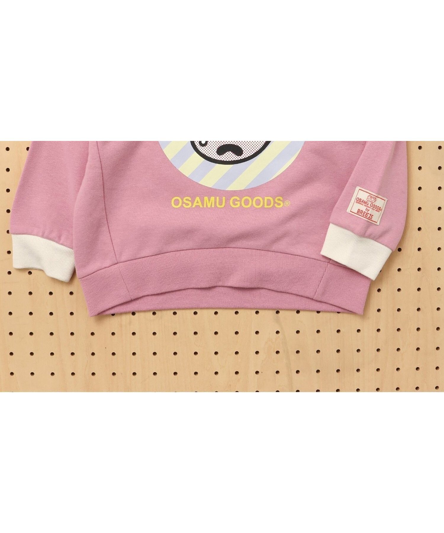 【エフオー オンラインストア/F.O.Online Store / KIDS】のWEB限定 【OSAMU GOODSコラボ】トレーナー インテリア・キッズ・メンズ・レディースファッション・服の通販 founy(ファニー) 　ファッション　Fashion　キッズファッション　Fashion for Kids　春　Spring　秋　Autumn　コラボ　Collaboration, Collab　トレーナー　Sweatshirt, Trainer　プリント　Print, Printed Pattern　おすすめ　Recommended / Our Picks　ピンク|ID: prp329100004638568 ipo3291000000034123323