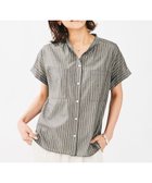 【アンタイトル/UNTITLED】のキュプラ混ストライプシャツ 人気、トレンドファッション・服の通販 founy(ファニー) ファッション Fashion レディースファッション Fashion for Women トップス・カットソー Cut & Sew Tops シャツ・ブラウス・オフィスカジュアル Elegant Blouses & Button-Ups キュプラ Cupro, Eco Fabric シンプル Simple, Minimal ストライプ Stripe, Striped Pattern セットアップ Set-Up, Coordinated Outfit thumbnail ブラウン|ID: prp329100004638711 ipo3291000000033493445