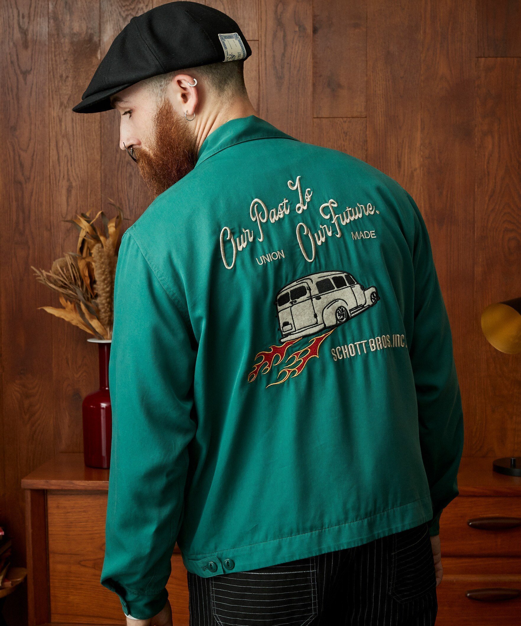【ショット/Schott / MEN】のVIETNAM JACKET OUR FEATHER IS OUR PAST/ベトナム ジャケット アワーフェザーイズアワーパスト インテリア・キッズ・メンズ・レディースファッション・服の通販 founy(ファニー) 　ファッション　Fashion　メンズファッション　Fashion for Men　ヴィンテージ　Vintage Style　シルク　Silk, 100% Silk　ジャケット　Jacket, Outerwear　スタッズ　Studs, Metal Accents　ツイル　Twist, Twisted Detail　定番　Standard, Basic Item　ニューヨーク　New York, NYC Style　フロント　Front, Front Design　ライダース　Riders　ライダースジャケット　Riders, Biker Jacket　ワーク　Workwear, Utility Style　グリーン|ID: prp329100004638752 ipo3291000000033484455