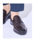 【アルフレッド バニスター/alfredoBANNISTER / MEN】の【WEB別注】セミスクエア ドレス ローファー 人気、トレンドファッション・服の通販 founy(ファニー) ファッション Fashion メンズファッション Fashion for Men スクエア Square, Square Shape ドレス Dress, One-Piece ビジネス 仕事 通勤 Business / Work / Commuting ライニング Inner Lining, Inner Fabric, Lined ラバー Rubber, Rubber Sole エレガント 上品 Elegant 人気 Popular, Best Seller 別注 Limited Edition, Custom Order thumbnail ダークブラウン|ID: prp329100004638766 ipo3291000000033638547