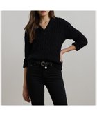 【ラルフローレン/RALPH LAUREN】のケーブルアンドポインテールニット クリケット セーター 人気、トレンドファッション・服の通販 founy(ファニー) ファッション Fashion レディースファッション Fashion for Women トップス・カットソー Cut & Sew Tops ニット Knit Tops & Sweaters ショルダー Shoulder, Shoulder Strap セーター Sweater, Knitwear ドロップ Drop Shoulder, Dropped Style フィット Fit, Slim Fit 長袖 Long Sleeve, Full Sleeve thumbnail 001ブラック|ID: prp329100004638792 ipo3291000000033435634